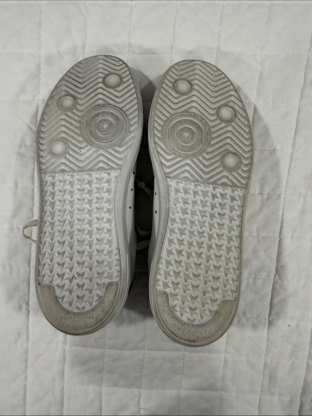 GOLDEN GOOSE - PURE STAR White Leather Low-Top Sneakers with Black Heel - Picture 4 of 6
